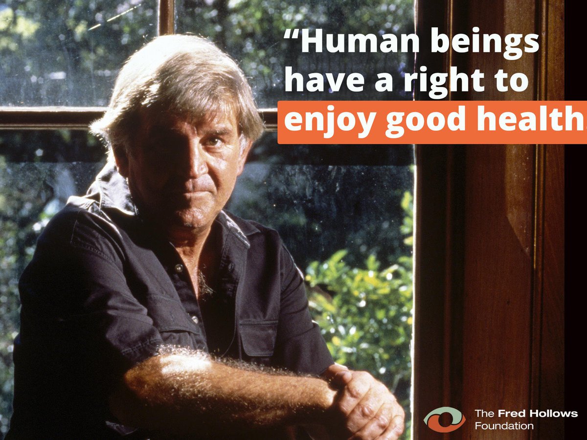 FredHollows's tweet photo. “For most people it’s a battle to secure (good #health)," Fred said. On his birthday, we hope he's proud of how we’ve kept his vision alive. https://t.co/qYy013SOIm