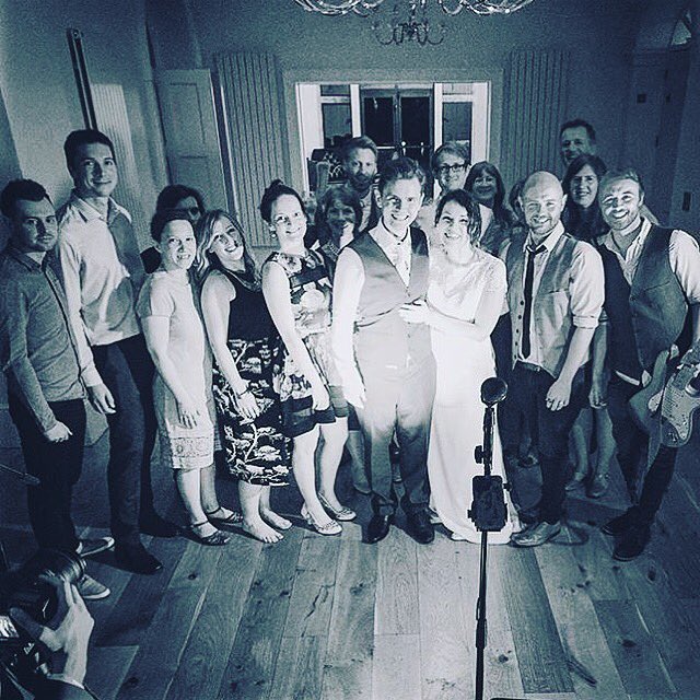 Bringsthenoise's tweet image. Last night we rocked the night away for Fiona &amp;amp; Mark's Wedding. A beautiful night spent playing for a fantastic couple. Congratulations! 🎤🎸🤘