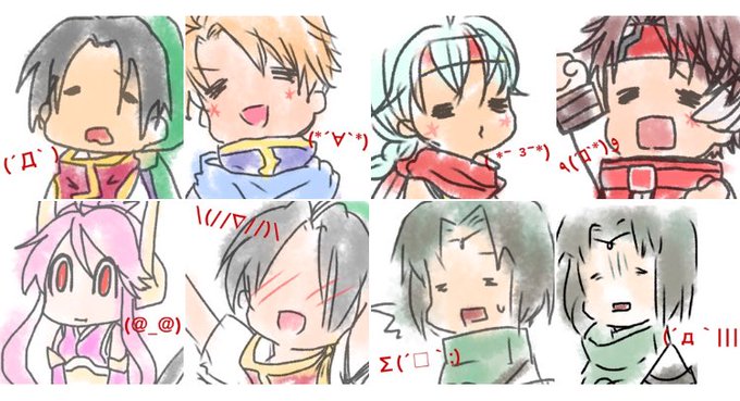 顔文字のtwitterイラスト検索結果