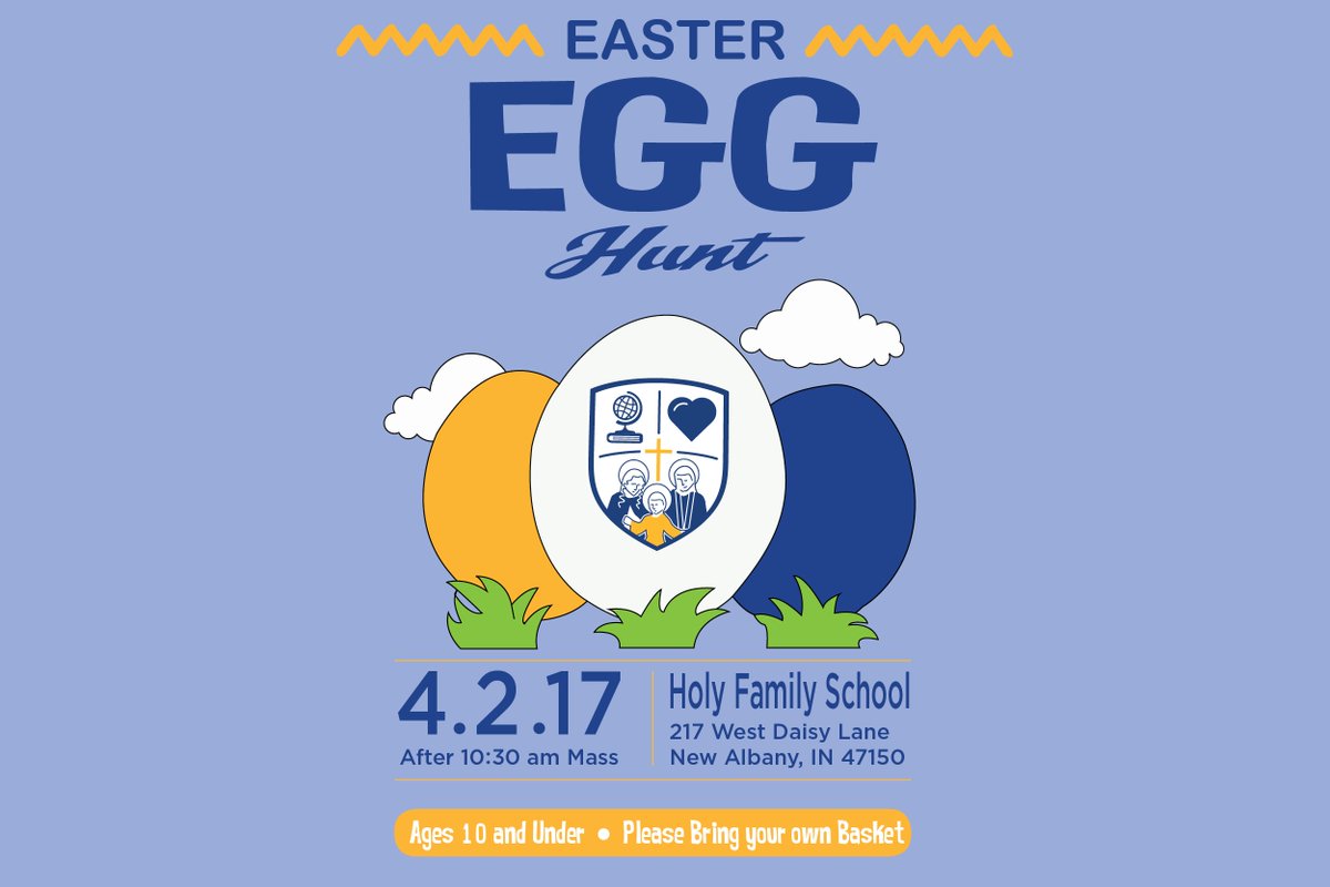 Don’t forget about our Easter Egg Hunt this Sunday! We will start after 10:30 am mass! bit.ly/2nI02QI