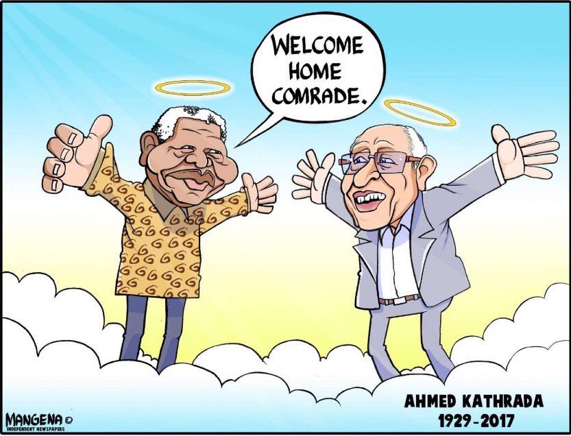 My thoughts and prayers go out to the Kathrada family 🙏🏽 may his soul rest in peace