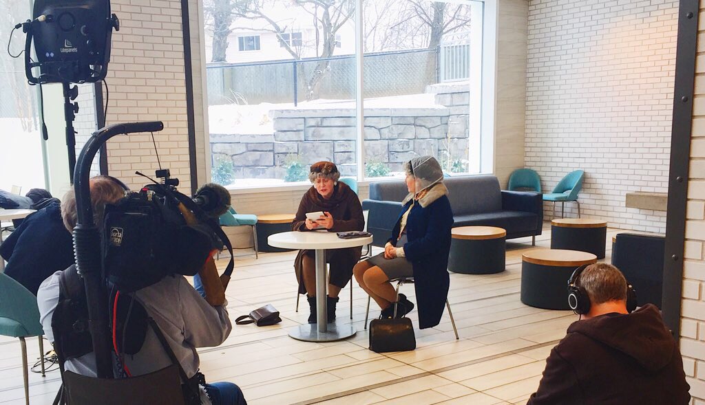 shopHSC's tweet photo. A little behind the scenes action with @22_minutes at @shopHSC #halifax #22minutes #shophsc #hscterrace https://t.co/ucaN80yM1V