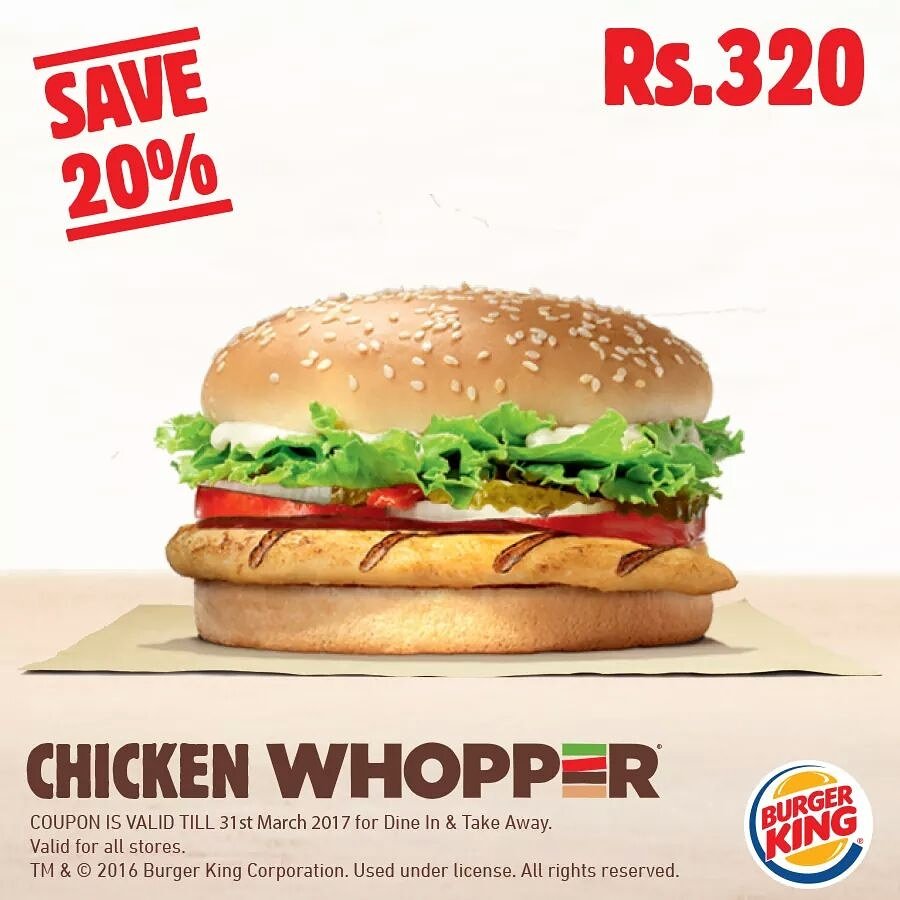 Burger King Pakistan On Twitter Last 4 Days To Avail