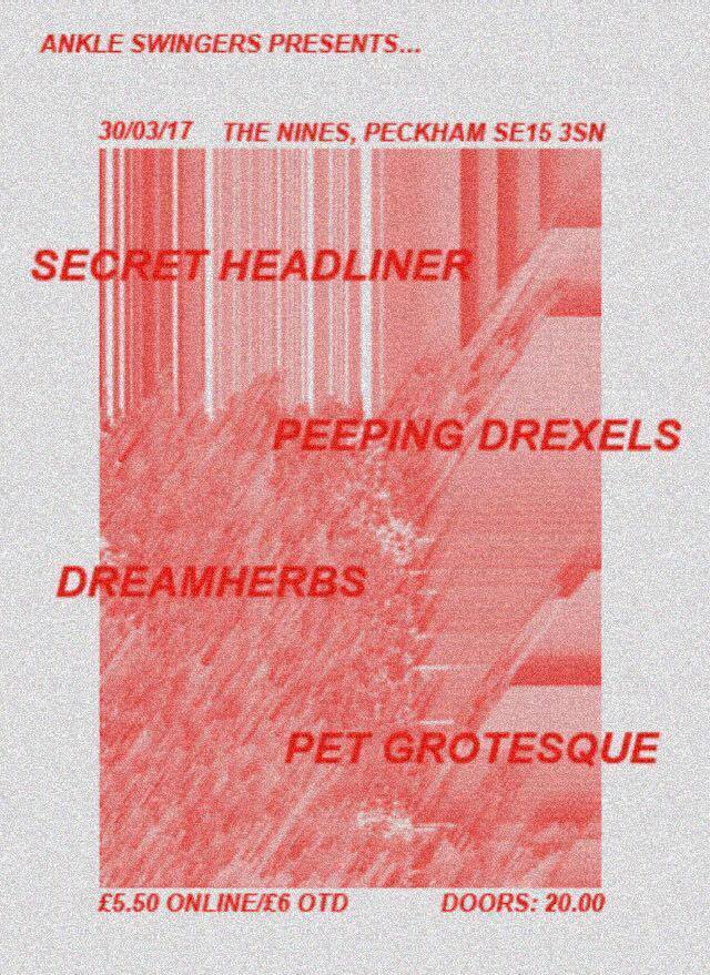 TheNINESpeckham's tweet photo. @SportsTeam_
headline our #9sLive event tomorrow night! Joining them are Peeping Drexels, Dreamherbs &amp; Pet Grotesque https://t.co/s5mVMxk52W https://t.co/52yPvQNQi9