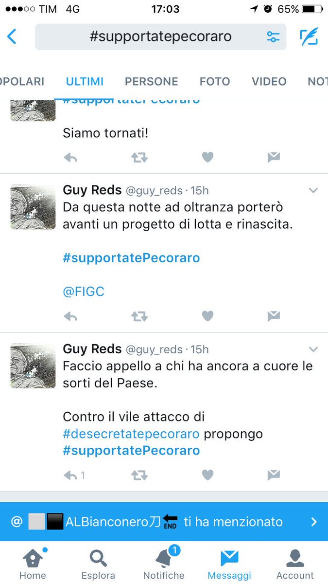 Emil_io76's tweet photo. #Supportate #Stocazzo secondo me ha più like è successo di #supportatePecoraro @guy_reds https://t.co/9zuSOw5TcJ