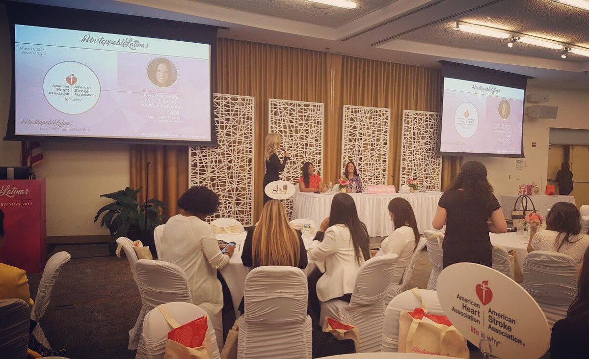 MariaVargasPion's tweet photo. Honored to had the opportunity to provide information that can impact the ❤️health of the Hispanic women. #UnstoppableLATINAS @NancyatHeart https://t.co/zZEUciVhpz