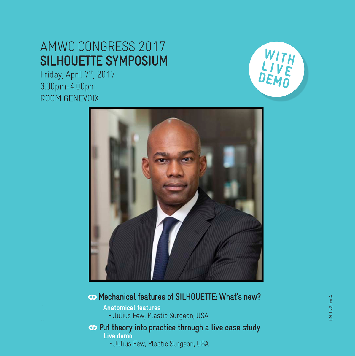 SilhouetteSoft's tweet photo. Get the #lowdown on anatomical features from #plasticsurgeon Julius Few at our #AMWC2017 symposium next week: https://t.co/jM2KIv2PAP https://t.co/hC4d5br2RW