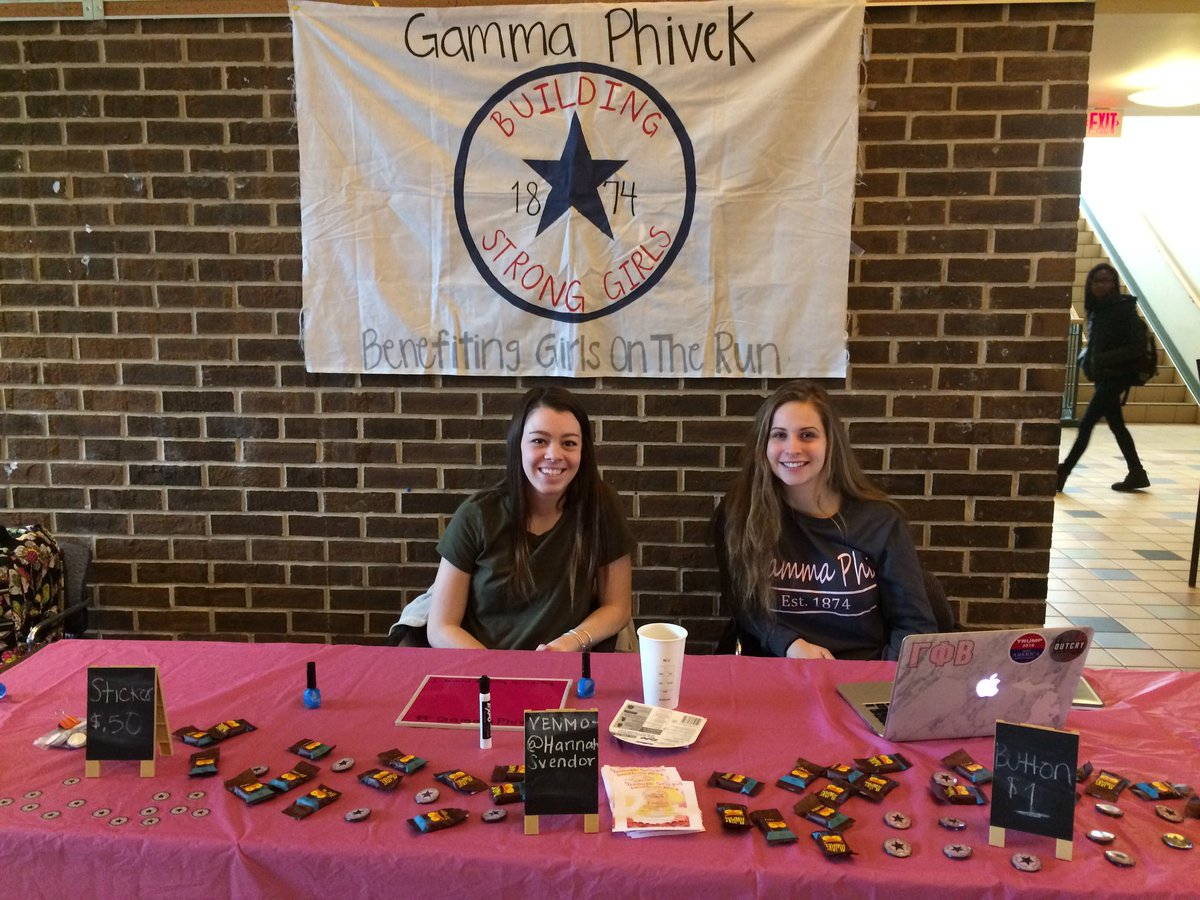 gammaphigvsu's tweet photo. Stop what you're doing &amp; come visit us in Kirkhof! It's officially awareness week for our Gamma Phive K. 😍 #BuildingStrongGirls https://t.co/PiPA0rLYYG