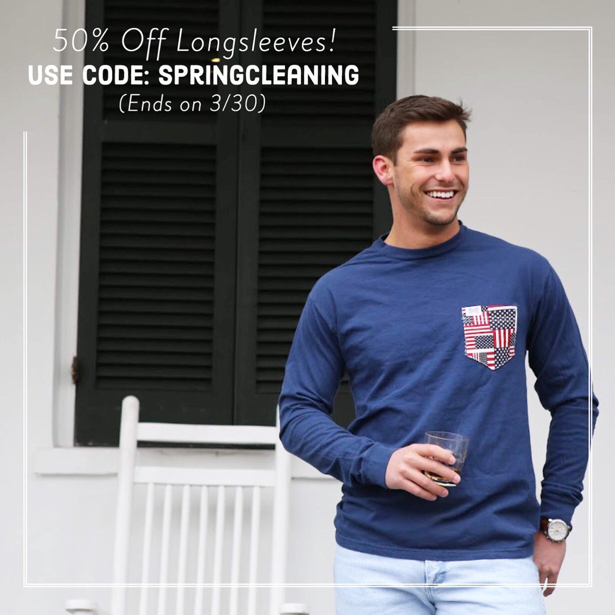 It's spring cleaning!! Get half off all pocket long sleeves with code: springcleaning