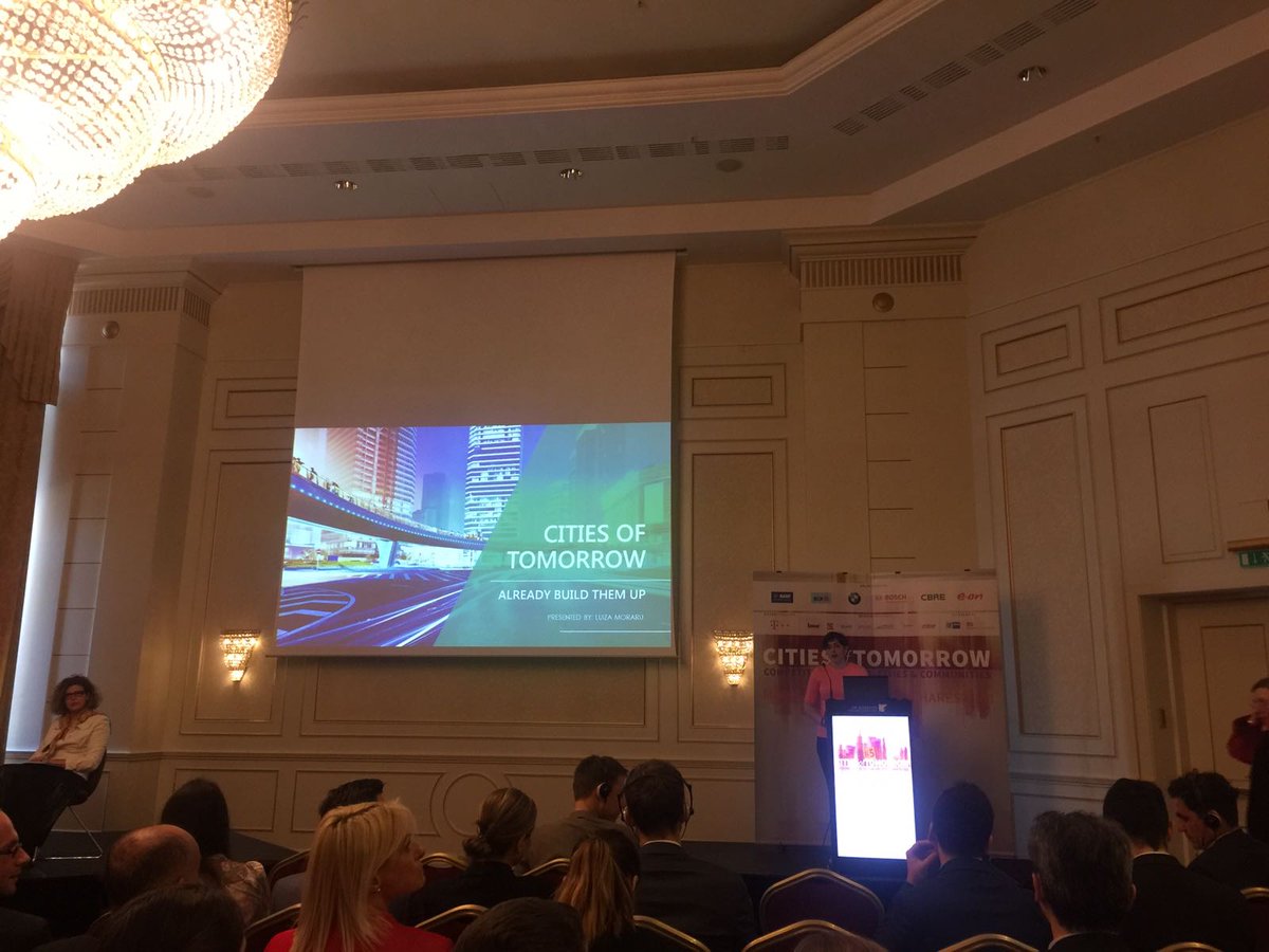 investromania's tweet photo. #OurTeam is taking part in the ”Cities of tomorrow #5” Conference of the #AHKRomania https://t.co/0yqMP1IoGJ