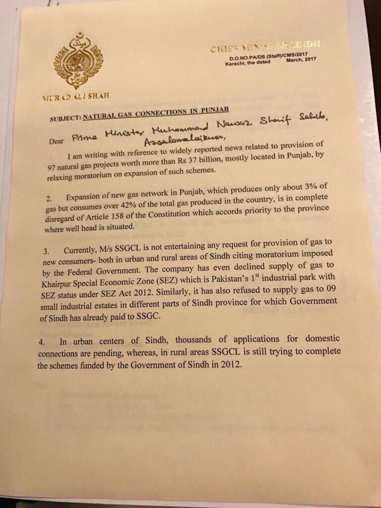 Saira_M_Abbasi's tweet photo. #Sindh #Article158 Constitution of #Pakistan 
Council of Common Interest
@CMMuradAliShah https://t.co/Ke0HfzEVRP