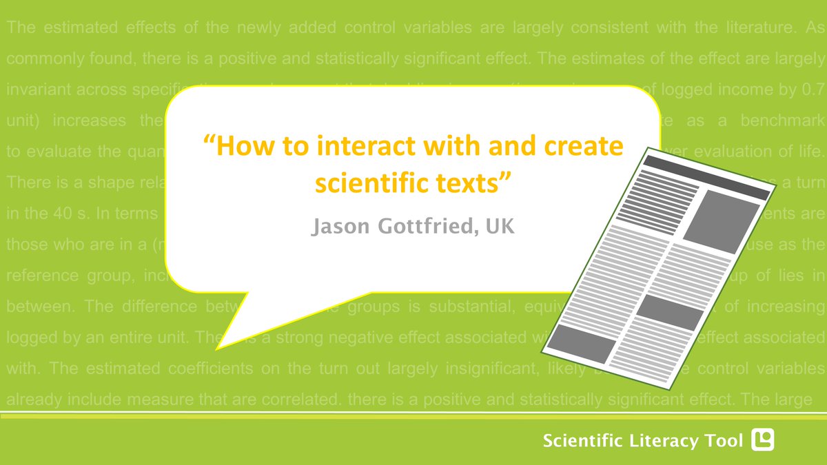 TheLiteracyTool's tweet photo. How would YOU define scientific literacy? #scicomm #scichat https://t.co/GyslMsm7eo