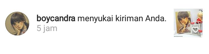 Ciee yang dilike sama uda goblin <a href="/dsuperboy/">Boy Candra</a> 
Makasih bang 😂