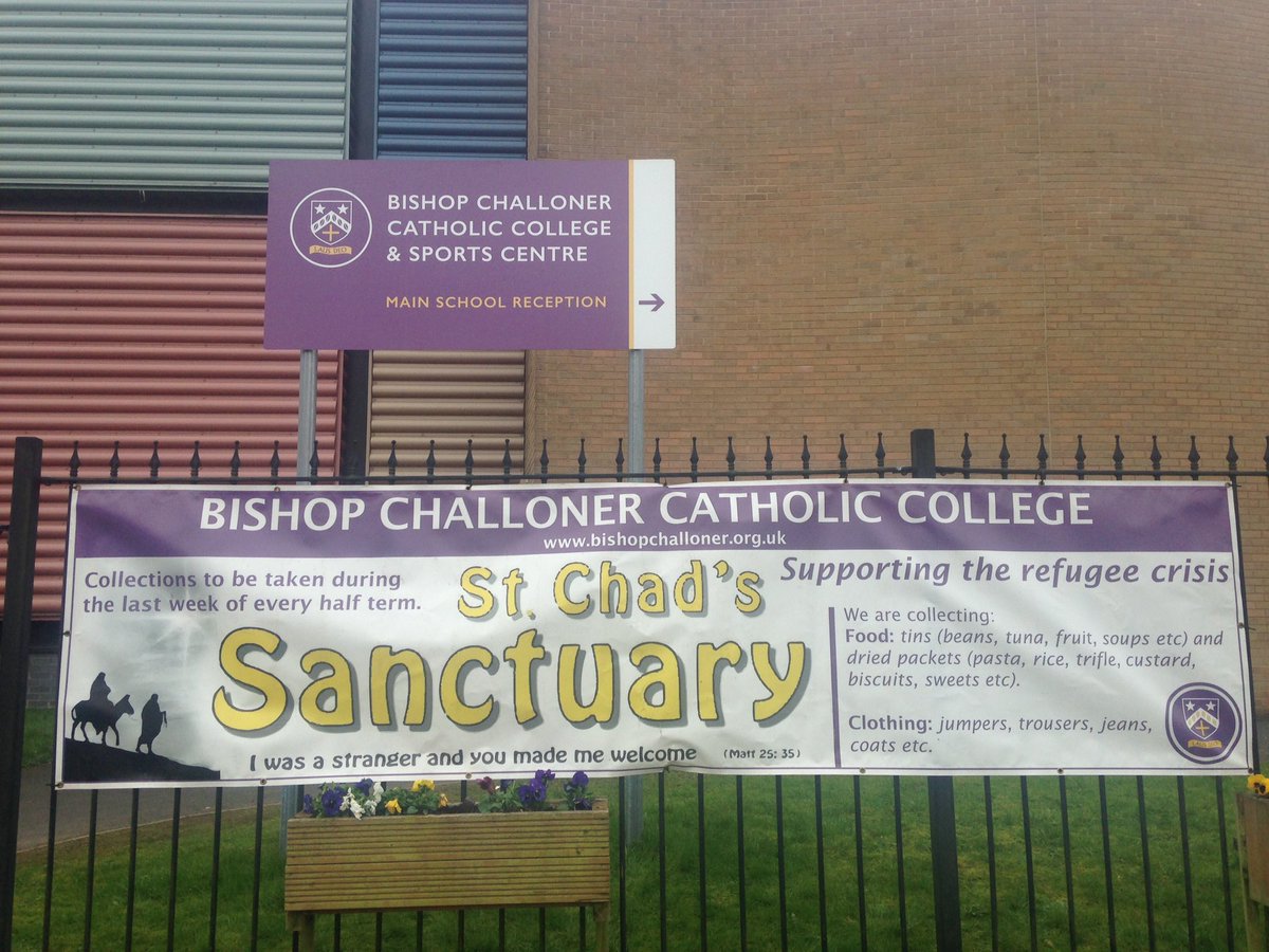 BC_Chaplaincy's tweet photo. Please get your collections in for @StChadSanctuary by Wed 5th April. Help support those in need. @BishopChalloner #welcomeastranger https://t.co/Vcl9oGCDMA
