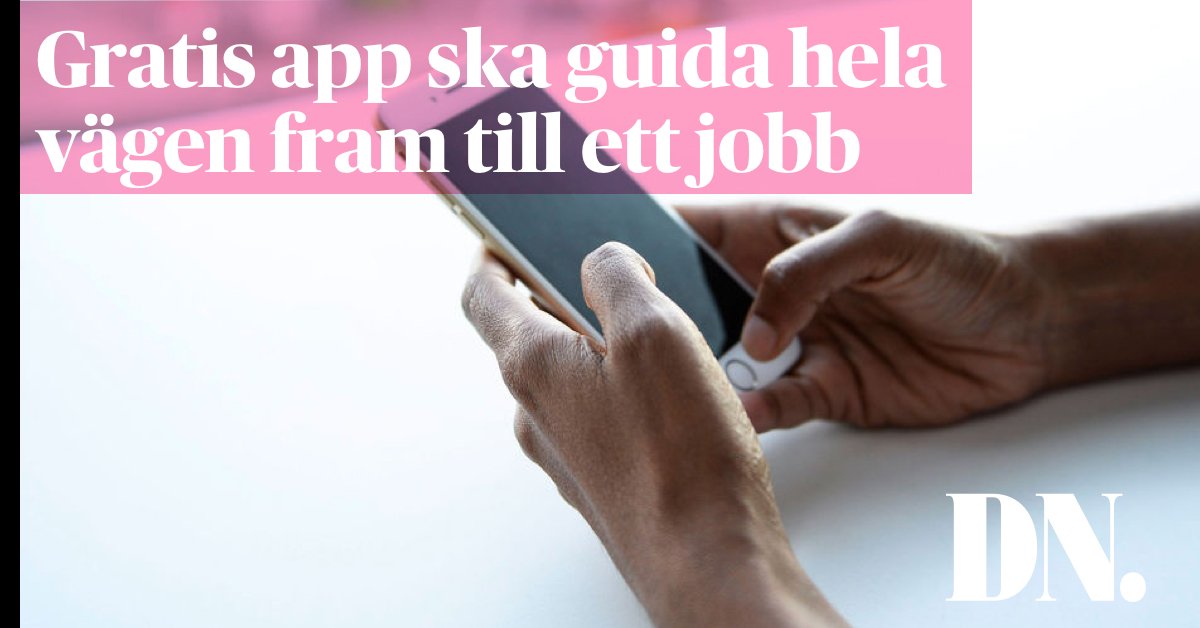 Enkel gratis-app för nyanlända ska guida hela vägen fram till ett jobb.
dn.se/ekonomi/ny-app…