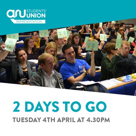 AngliaRuskinSU's tweet photo. All Student Meeting on Tuesday 4th April at 4.30pm. Can't attend? Give your proxy vote here: https://t.co/W0bBBTgK1Z https://t.co/46q7g2pOMW
