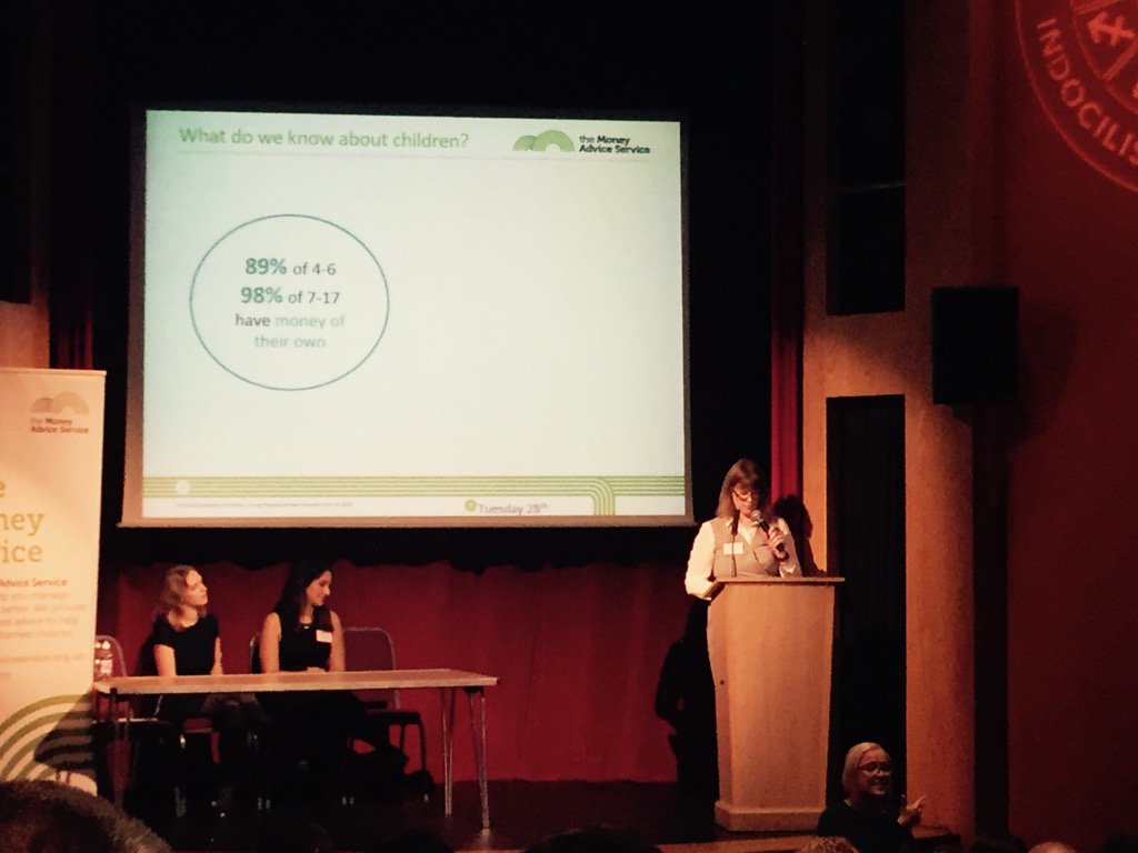 FinCapStrategy's tweet photo. Helen Pitman from @YourMoneyAdvice presents the findings of today's report #youngmoney17 https://t.co/rAGge2RChO