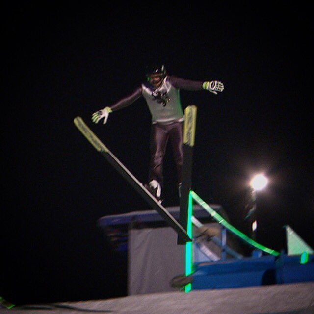 SpencerMatthews's tweet photo. The jump that won the lot!! Cheers @SkiJumpingUK.. Thanks @Channel4 #TheJump #JumpRecord https://t.co/BVSDnYFlVT