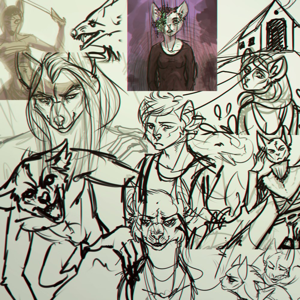 mukki_en's tweet image. не знаю зачем,но таки выставлю небольшой пак скетчей, да у меня они такого вот бомж - формата  #drawing #draw #furryart #sketch #artist