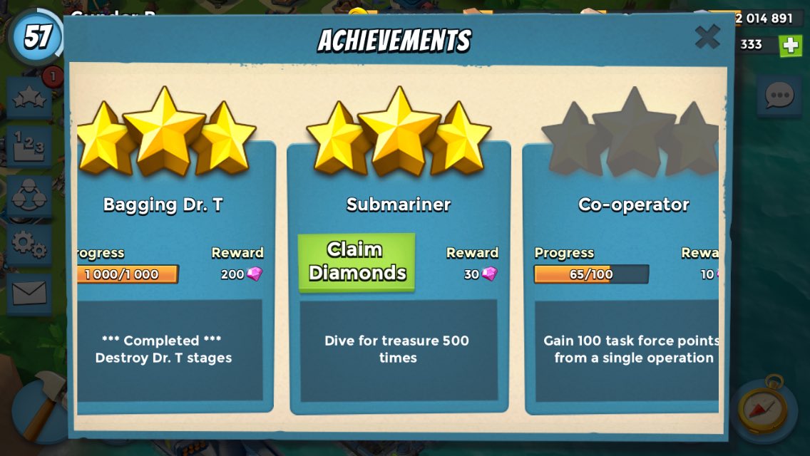 ClanLegacyWorld's tweet photo. Finally. #500dives #boombeach 👍🏼🤣👍🏼 https://t.co/hqDOmezhoD