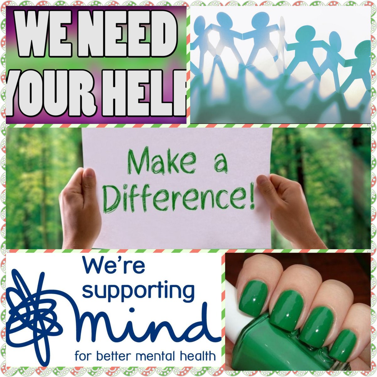 T0talWellbeing's tweet photo. Free on Sunday? 
Theres a @OWorldRecord attempt at
the Intercontinental hotel, O2! Get ur nails painted Green 2 raise money 4 @MindCharity 💚 https://t.co/kiZnvO387H