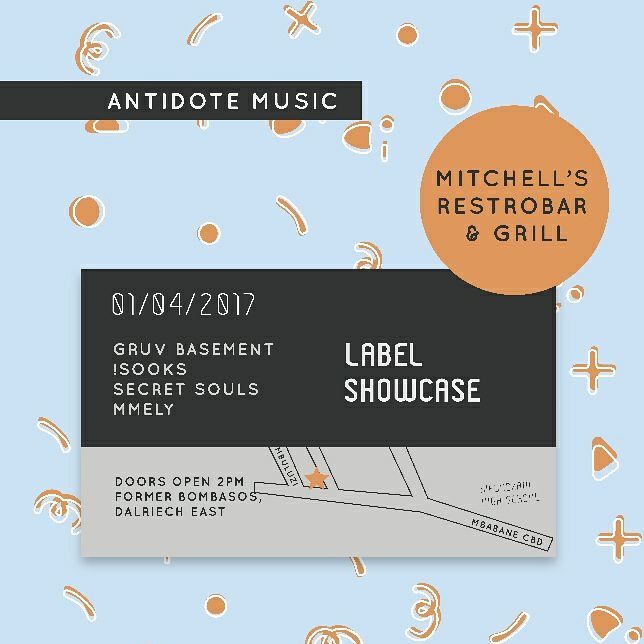 AntidoteMusicSZ's tweet photo. This Saturday #AntidoteMusic Label Showcase. Music by @Mmely_Antidote @Suku_Sooks @secretsouls_ssm &amp; @BasementGruv
#Mbabane #Swaziland https://t.co/LhKLa1oayR