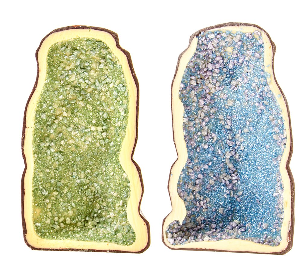 artisanchocolat's tweet photo. Chocolate rocks! Our edible chocolategeodes are back just in time for Easter #alternativeEaster #chocRocks https://t.co/uvPlEPCdjq