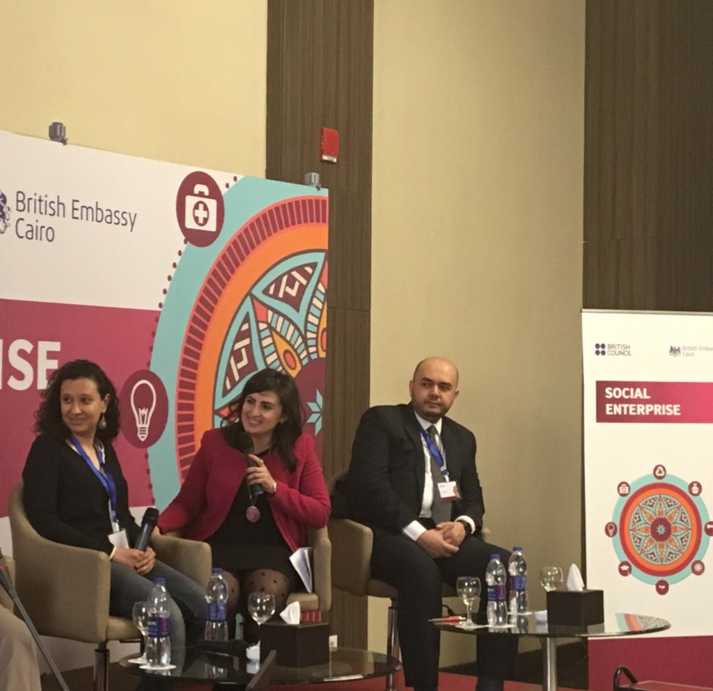 NahdetMahrousa's tweet photo. 4of4- Dr. Muhammed El Fouly, UN Global Compact Netwrok Egypt and chaired by our Incubator manager Maie ElZeiny 
#SocEntWeek #MeasuringImpact https://t.co/CyBPxGWjKL