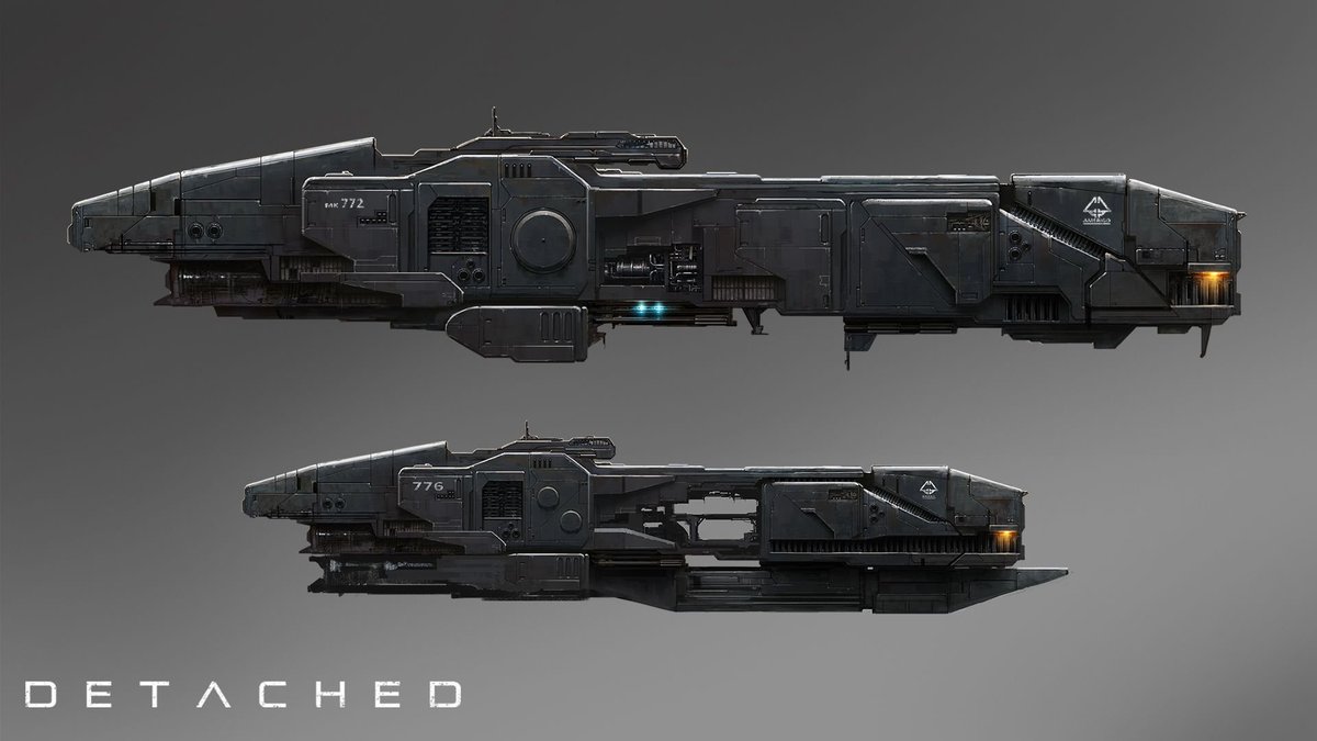 AnsharStudios's tweet photo. Spaceship concept arts, which was supposed to appear in #DetachedGame! #VR #spaceship #gamedev #indiedev https://t.co/qTWv6QRkOE