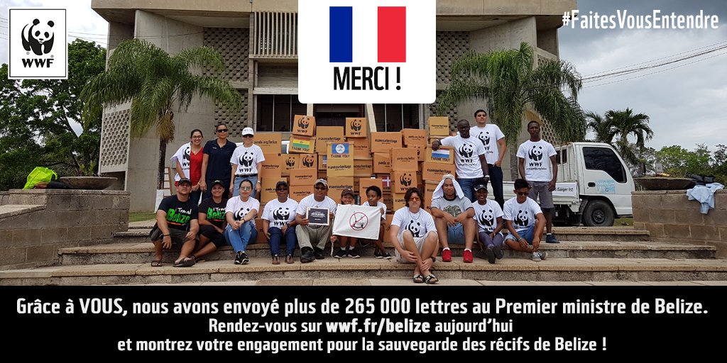 WWFFrance's tweet photo. 🌊 #FaitesVousEntendre pour la sauvegarde du récif de #Belize 👉 https://t.co/BOYH29yd6m #WorldHeritage #saveOurHeritage #SaveBelize https://t.co/IjPpMV5bTs