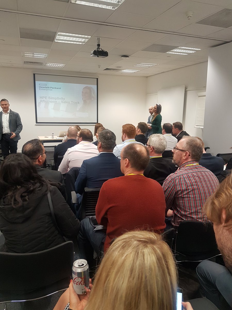 Standing room only for todays Sales and Pre Sales HPE SimpliVity Channel afternoon. Great turn out from a range of partners. 
<a href="/Simmondsle/">Lewis Simmonds</a>
