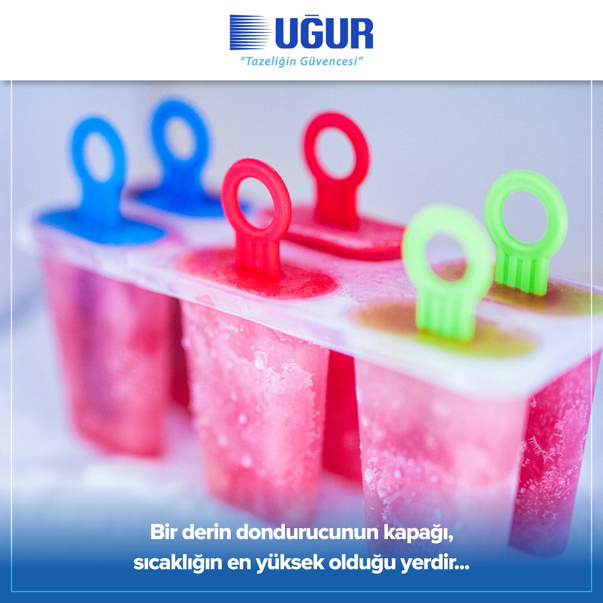 Derin dondurucunun kapağı, sıcaklığın en yüksek olduğu yerdir. Dondurma gibi yüksek yağ oranı içeren gıdaları zeminde saklamanız gerekir.