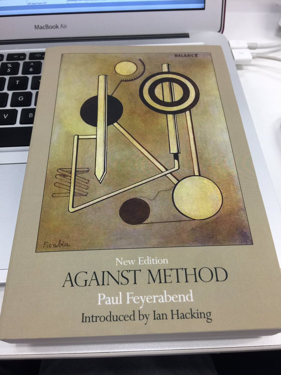 eflegara's tweet photo. 👀 what I found in the mail today! Super, super thanks, @geographerdavid, for the 📚🎁! Excited to read through #Feyerabend's #AgainstMethod. 😀 https://t.co/keBFSMXgyp