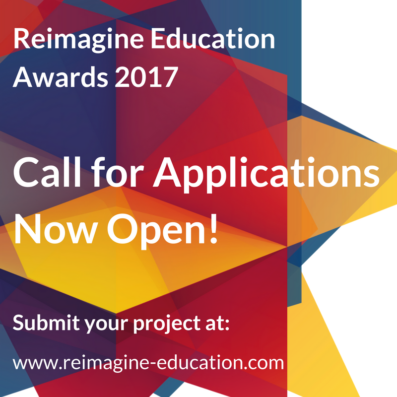 ReimagineHEdu's tweet photo. Does your work deserve $50,000? Global recognition as 2017's #educational #innovation champion? Then apply to Reimagine Education: now open! https://t.co/BqoZMV0uPI
