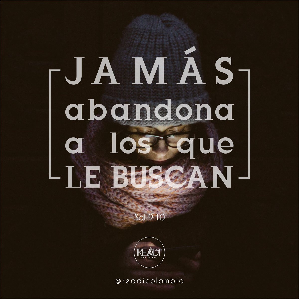 ReadiColombia's tweet photo. ¡Jamás! 
.
#Readi #ReadiColombia #RedJuvenil #CasadeDiosColombia #Jóvenes #Joven #Juventud #Milenials #Mileniales #Dios #FelizMartes #Bogotá https://t.co/hAhyZpWmxq