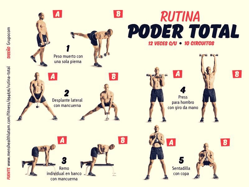 Grupocom's tweet photo. Sigue esta rutina de ejercicios que aconseja @MensHealthMag para hombres y que hemos adaptado para un uso fácil #ejercicio #FitnessTips https://t.co/fbrBzAQxwK