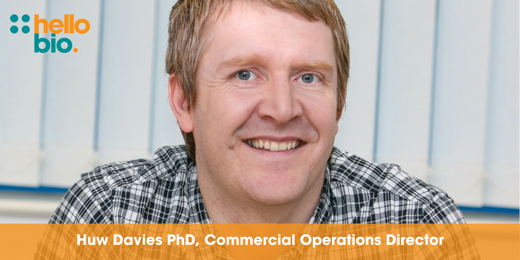 hello_bio's tweet photo. Meet the #HelloBio team! Introducing Huw Davies PhD,  our Commercial Operations Director: https://t.co/ehEuWcNsx4 #SayHello https://t.co/XTmSgNhALO