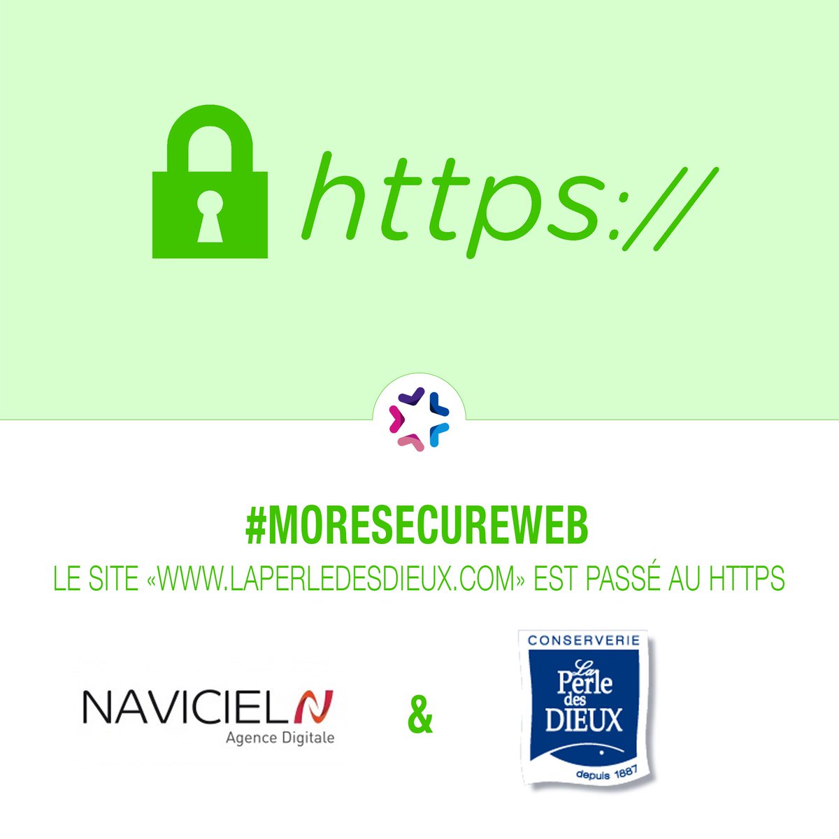 medialibs's tweet photo. Nos partenaires passent au #HTTPS : l'agence @naviciel a sécurisé le site La Perle des Dieux ! https://t.co/lXxtrpcGIv #moresecureweb https://t.co/8Gith1fOEW