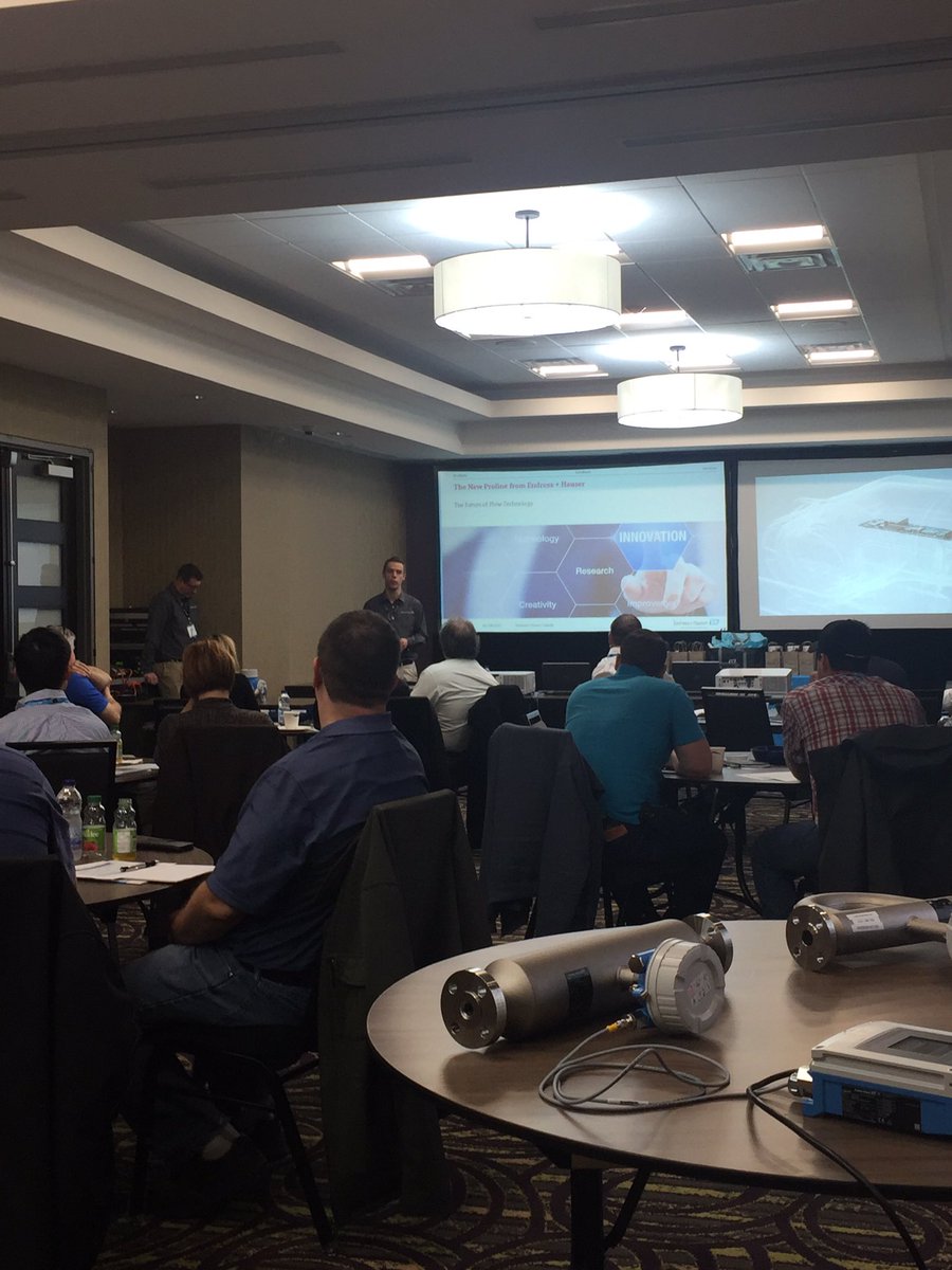 Endress_CA's tweet photo. "The Future of Flow Technology Has Arrived!" Discussing #Proline 300/500 w/Victor Outrebon & Jason Pennington. #TechDaysSarnia https://t.co/ssz01rxwNC