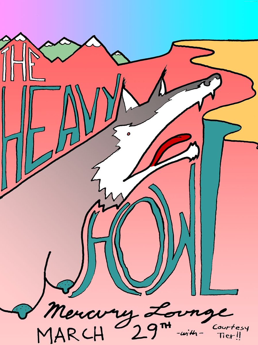 Tomorrow night <a href="/MercuryLoungeNY/">Mercury Lounge</a> with <a href="/CourtesyTier/">Courtesy Tier</a> 10pm #grunge #postpunk #noise #psychrock #shewolf #theheavyhowl #😈😈😈