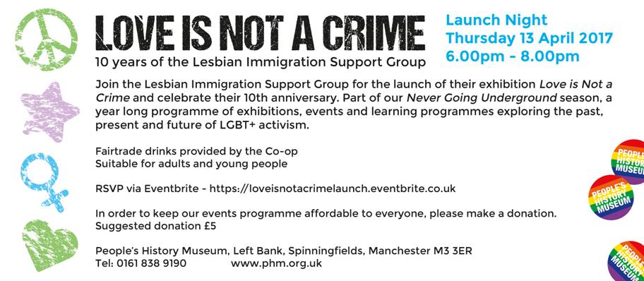 Join us 13 April 2017 for the launch of our 10 year anniversary exhibition @PHMMcr #NGU2017 eventbrite.co.uk/e/love-is-not-…