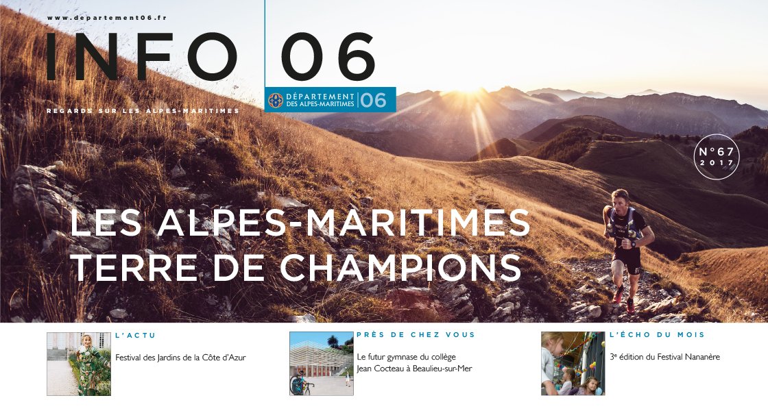 departement06's tweet photo. Le dernier #Info06 est en ligne! Découvrez vite les grands rendez-vous du mois! #sport #FestivalJardins06 #NaNaNère
➡https://t.co/yIrgJIdTs0 https://t.co/gpve89opfc