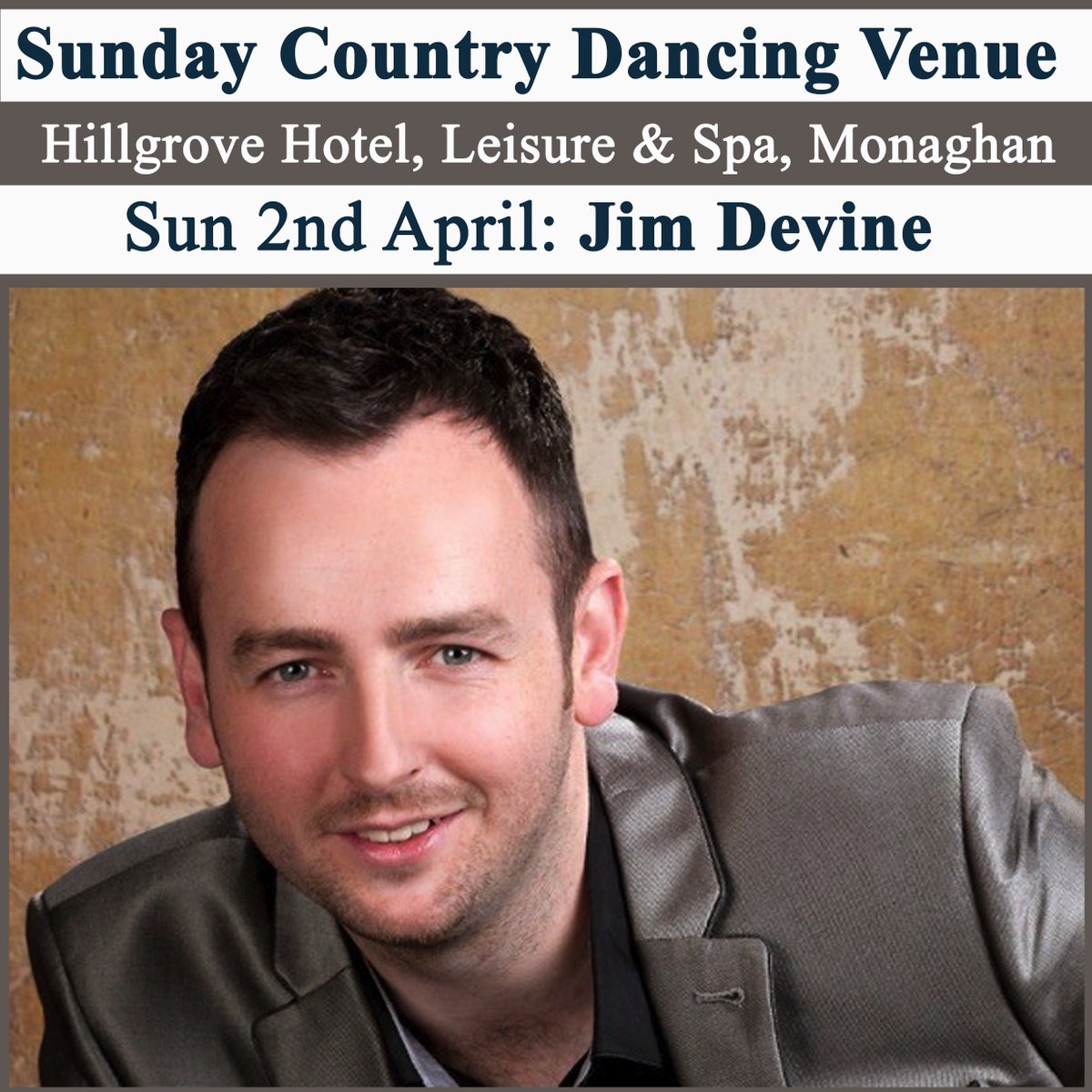 This Sunday's Country Dance with @JimDevine1 . Doors Open 9.30pm #upthejive #Hillgrove #Monaghan #countrysundays