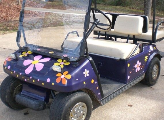 PierreDemers's tweet photo. Flower Power Golf Cart #GolfCartTuesday #golfbiz https://t.co/l0m4l6Ppwg