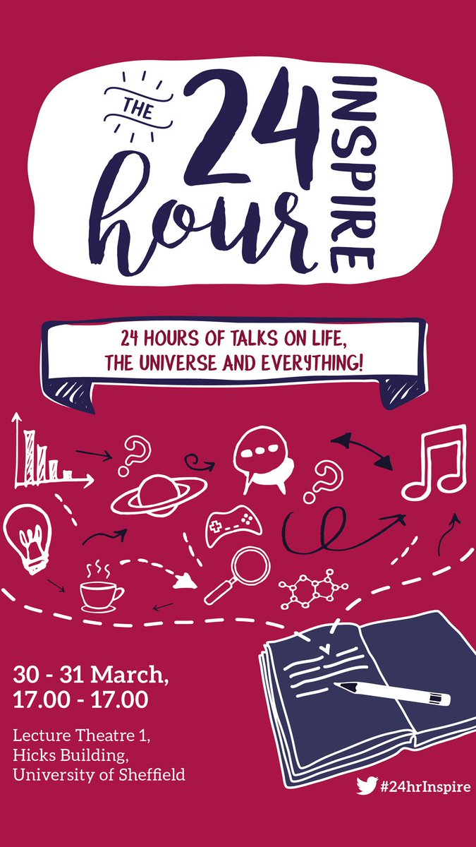 sheffielduni's tweet photo. Inspiring @sheffielduni teachers will be hosting our extraordinary #24HourInspire lecture marathon this Thursday  https://t.co/lUzBuZvkuf https://t.co/gctxsiFZdk