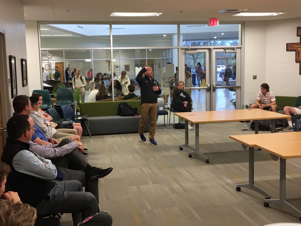 DeanMonroeCGHS's tweet photo. Thankful to Coach Mangum for leading discussion at our spring captain meeting this morning about setting team goals https://t.co/BOqB6fd9TD