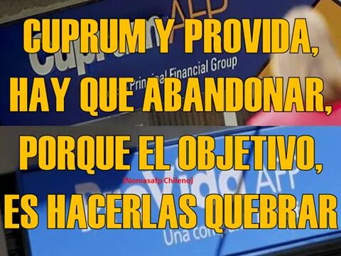 afpcordillera's tweet photo. Ya es tiempo que ellos pasen por lo que las familias chilenas les toca con las miserables pensiones
#ChaoProvida
#ChaoCuprum https://t.co/8OJYmBLnp7