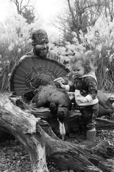 hunter_ed's tweet photo. Now this photo is definitely a keepsake. Daddy's little turkey hunter! (from NWTF) https://t.co/LEJIWLXVPs
