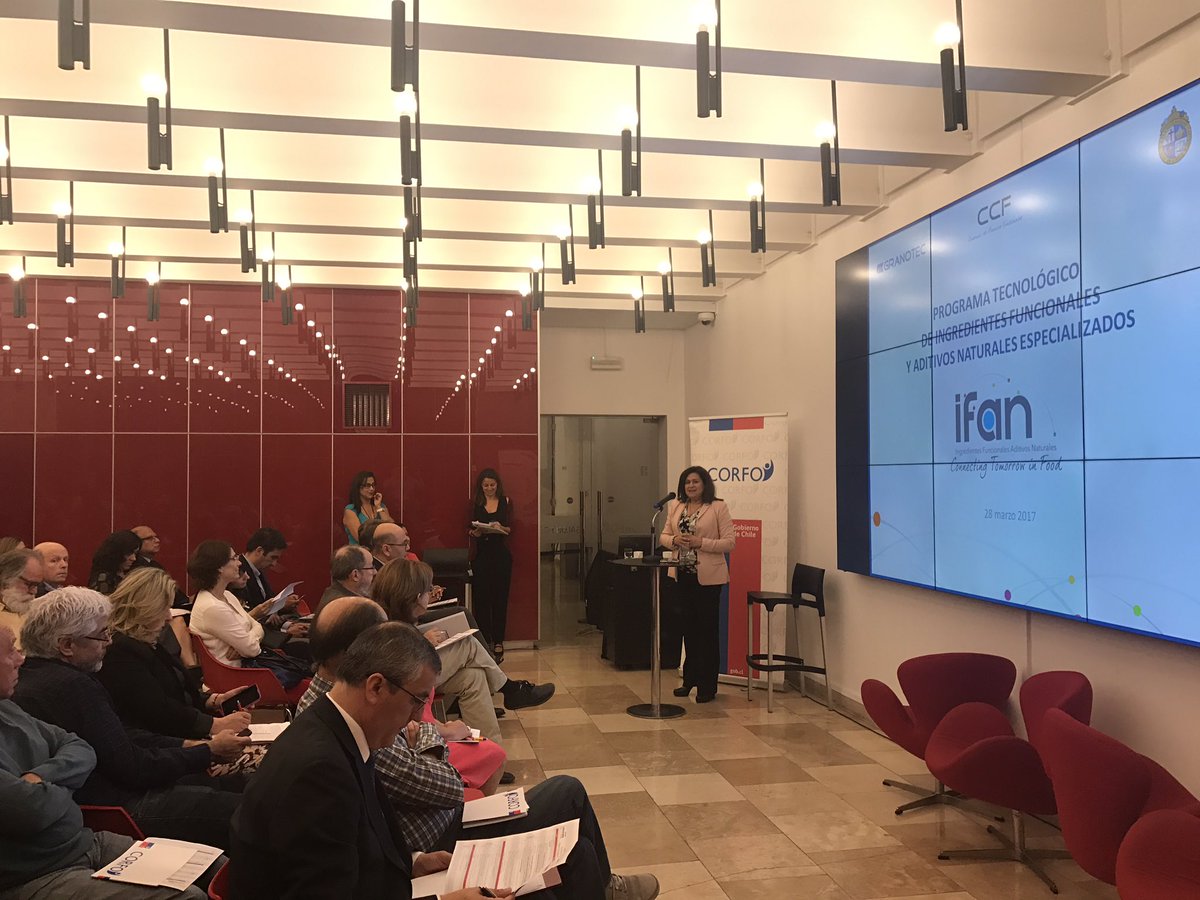 Transforma_CL's tweet photo. Ximena Lopez, Directora de plataforma en innovación para envases en Alimentos expone en Workshop Programas Tecnológicos #TransformaAlimentos https://t.co/aXlzFrkcW0