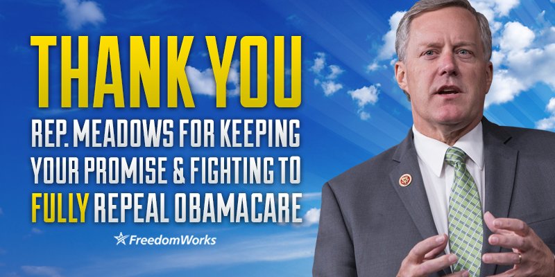 bluegrassangel's tweet photo. .@RepMarkMeadows I'm proud to stand with you and fight to repeal ObamaCare. #ThanksHFC #FullRepeal #RepealNow https://t.co/DZgmmWqpl2